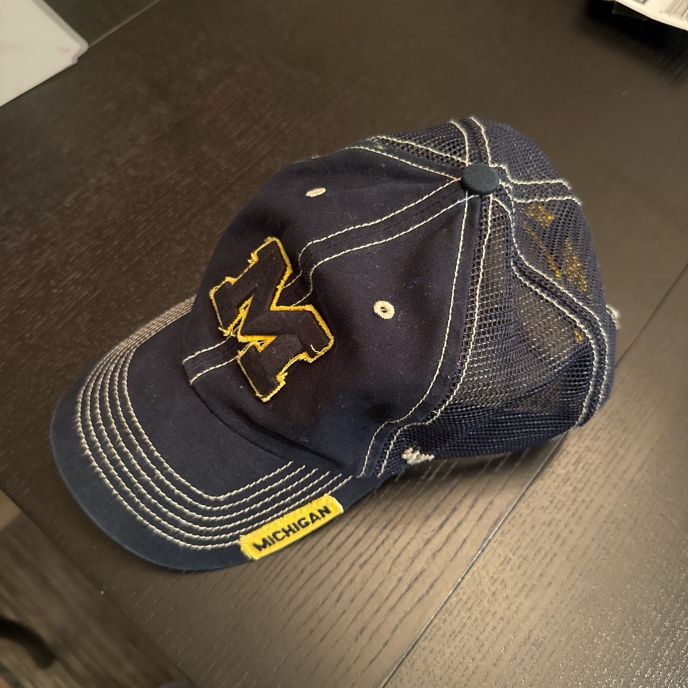 Michigan Navy Blue Mesh Cap